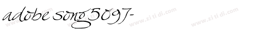 adobe song 5097字体转换